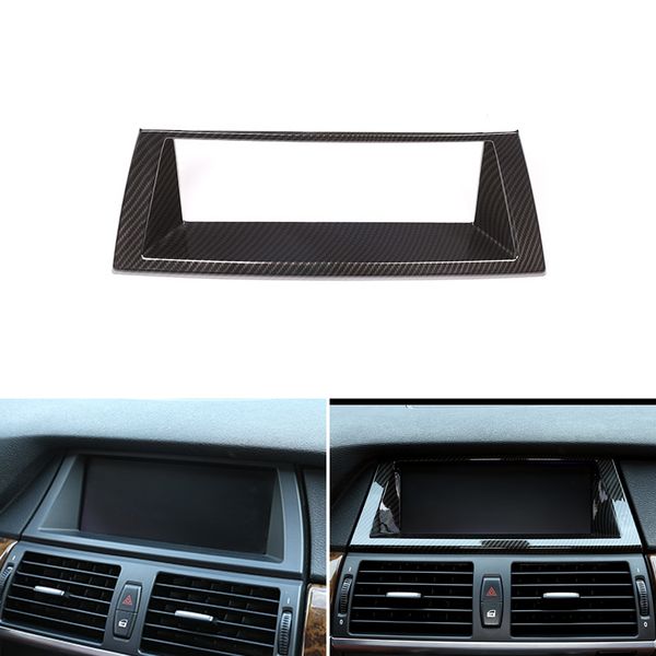 car styling carbon fiber texture interior dashboard panel navigation screen frame cover trim for x5 x6 e70 e71
car styling carbon fiber texture interior dashboard panel navigation screen frame cover trim for x5 x6 e70 e71