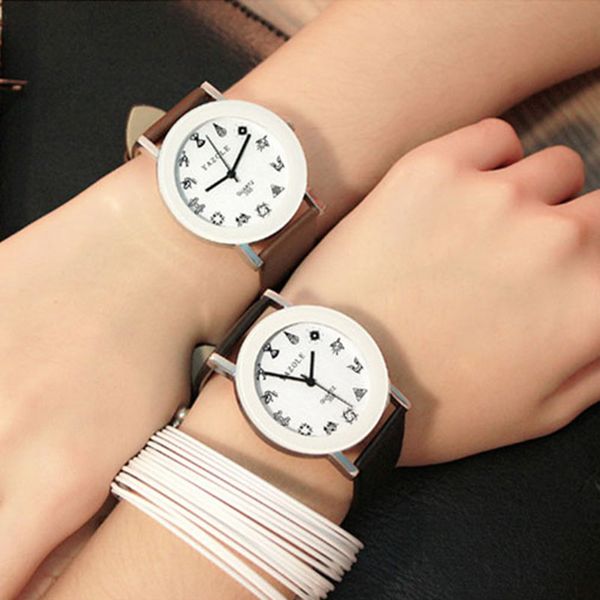 fashion unique black&white lovers watches women men watches ladies clock reloj hombre erkek kol saati couple, Slivery;brown
fashion unique black&white lovers watches women men watches ladies clock reloj hombre erkek kol saati couple, Slivery;brown