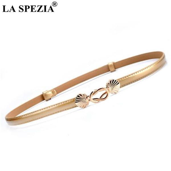 la spezia women belt double buckle thin gold belts fashion real leather cowhide female narrow waist belts dress, Black;brown
la spezia women belt double buckle thin gold belts fashion real leather cowhide female narrow waist belts dress, Black;brown