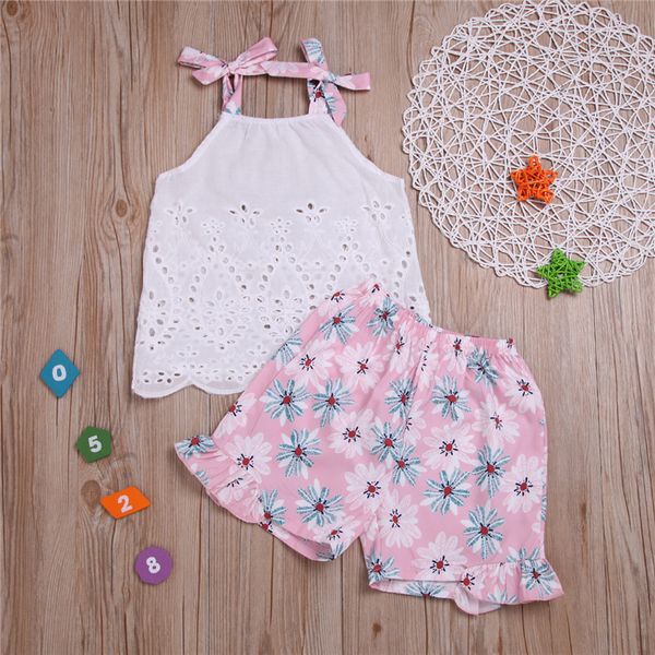 summer baby girl kids clothes set girl sleeveless lace printed shorts two piece sets kids designer clothes girls ajy600, White
summer baby girl kids clothes set girl sleeveless lace printed shorts two piece sets kids designer clothes girls ajy600, White
