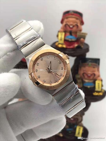ladies watch 28mm constellation 123.20.mother of pearl gold diamond circle bezel stainless steel quartz womens watch watches, Slivery;brown
ladies watch 28mm constellation 123.20.mother of pearl gold diamond circle bezel stainless steel quartz womens watch watches, Slivery;brown