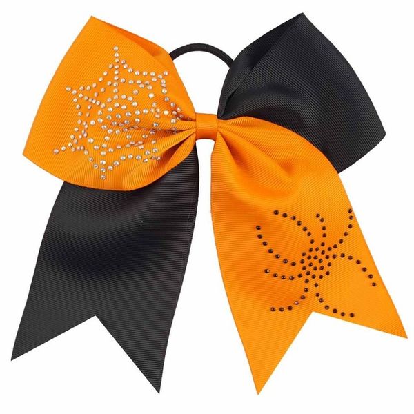8pcs/lot 7" halloween cheer bow patchwork ribbon for girls cobweb rhinestone elastic rubber band hair accessories hair bow, Slivery;white
8pcs/lot 7" halloween cheer bow patchwork ribbon for girls cobweb rhinestone elastic rubber band hair accessories hair bow, Slivery;white
