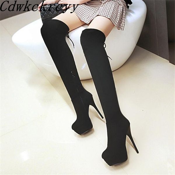 winter new pattern fashion round head black over knee thin leg elastic force boots fine heel add wool keep warm women boots
winter new pattern fashion round head black over knee thin leg elastic force boots fine heel add wool keep warm women boots