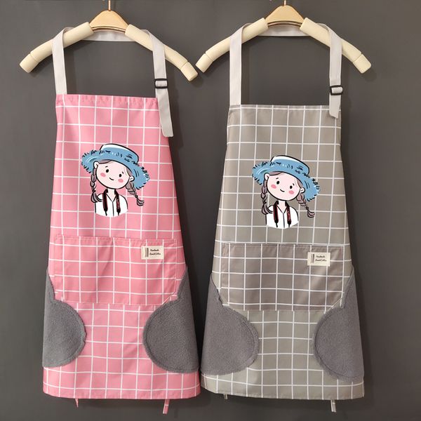 new hand wipe home kitchen cute fashion female apron waterproof and oil proof printing
new hand wipe home kitchen cute fashion female apron waterproof and oil proof printing