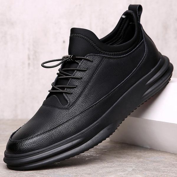 spring 2019 new men's casual shoes trend joker breathable shoes sports leather men's shoes a generation of hair, Black
spring 2019 new men's casual shoes trend joker breathable shoes sports leather men's shoes a generation of hair, Black