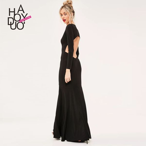 haoduoyi selling summer wear new style fashion elegant deep v hollow out backless dress a lot of clothes, Black;gray
haoduoyi selling summer wear new style fashion elegant deep v hollow out backless dress a lot of clothes, Black;gray