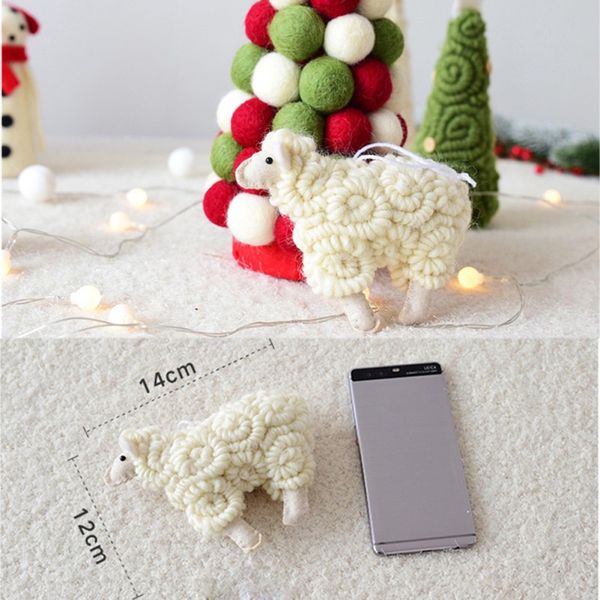 nordic style christmas handmade wool felt little sheep hanging decoration festive party supplies
nordic style christmas handmade wool felt little sheep hanging decoration festive party supplies