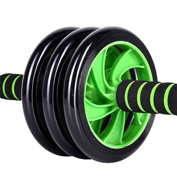 

three-wheeled ab rollers abdominal exercise abs wheel roller fitness home sport training equipment unise fitness equipment #2p03