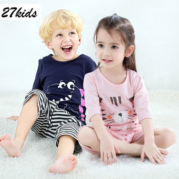 27 kids boys pajamas and girls pajamas for 2-9 years home wear suit children cotton fabric and cartoon pattern, Blue;red
27 kids boys pajamas and girls pajamas for 2-9 years home wear suit children cotton fabric and cartoon pattern, Blue;red