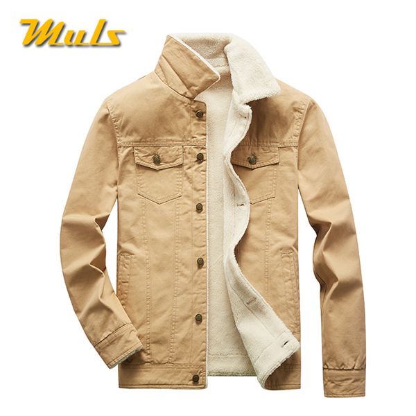 muls winter trucker jacket men autumn bomber jacket coat cotton fleece spring stand collar windproof male outwear mens 2020 new, Black;brown
muls winter trucker jacket men autumn bomber jacket coat cotton fleece spring stand collar windproof male outwear mens 2020 new, Black;brown