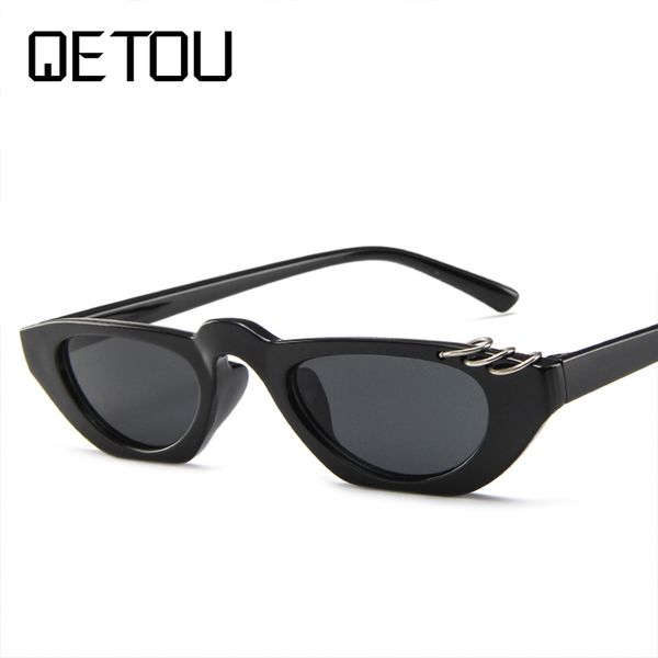 qetou 2019 women cat eye sunglasses uv400 small narrow lens vintage tortoise shell frame cateye punk sun glasses retro shades, White;black
qetou 2019 women cat eye sunglasses uv400 small narrow lens vintage tortoise shell frame cateye punk sun glasses retro shades, White;black