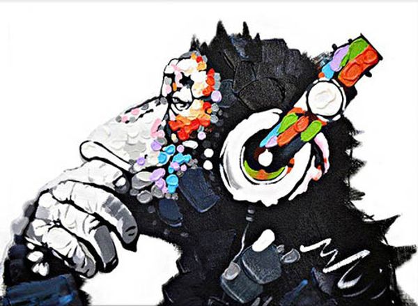 headphone music monkey for living room decor art home decor handpainted &hd print oil painting on canvas wall art canvas pictures 200117
headphone music monkey for living room decor art home decor handpainted &hd print oil painting on canvas wall art canvas pictures 200117