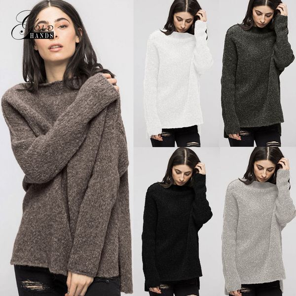 gold hands winter knitted sweater pullovers women solid long sleeve o-neck lazy loose sweaters women 2019 pull femme jumper, White;black
gold hands winter knitted sweater pullovers women solid long sleeve o-neck lazy loose sweaters women 2019 pull femme jumper, White;black