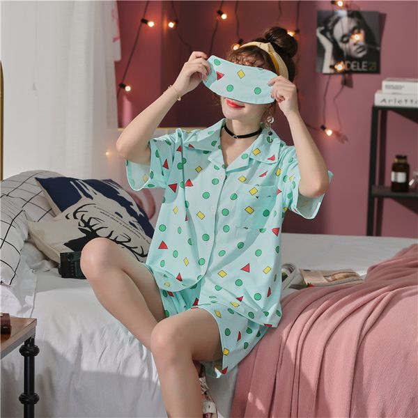 crayon shinchan women pajamas sets turn-down collar pyjama sweet cute leisure pants pijama cartoon pattern nightwear, Black;red
crayon shinchan women pajamas sets turn-down collar pyjama sweet cute leisure pants pijama cartoon pattern nightwear, Black;red