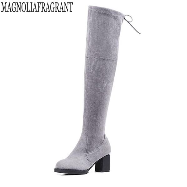 2018 over the knee boots winter round toe warm women boots lady short plush + stretch fabric fashion botas mujer c187, Black
2018 over the knee boots winter round toe warm women boots lady short plush + stretch fabric fashion botas mujer c187, Black