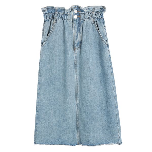 high waist denim skirts women 2020 korean fashion summer button pockets blue a-line jean skirt style saia jeans, Black
high waist denim skirts women 2020 korean fashion summer button pockets blue a-line jean skirt style saia jeans, Black
