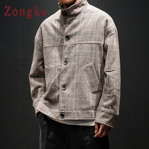 zongke woolen plaid men jacket coat man hip hop streetwear men jacket coat plaid bomber clothes 2019 sping 5xl, Black;brown
zongke woolen plaid men jacket coat man hip hop streetwear men jacket coat plaid bomber clothes 2019 sping 5xl, Black;brown
