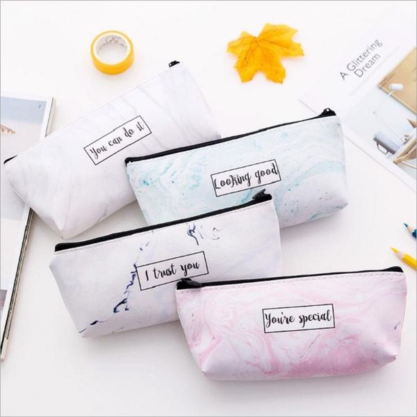 marble pencil bag school pencil cases pu large capacity waterproof cosmetic bag school supplies student stationery
marble pencil bag school pencil cases pu large capacity waterproof cosmetic bag school supplies student stationery