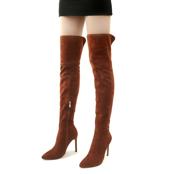 flock high heel over the knee boots women thigh high boots ladies winter shoes woman, Black
flock high heel over the knee boots women thigh high boots ladies winter shoes woman, Black