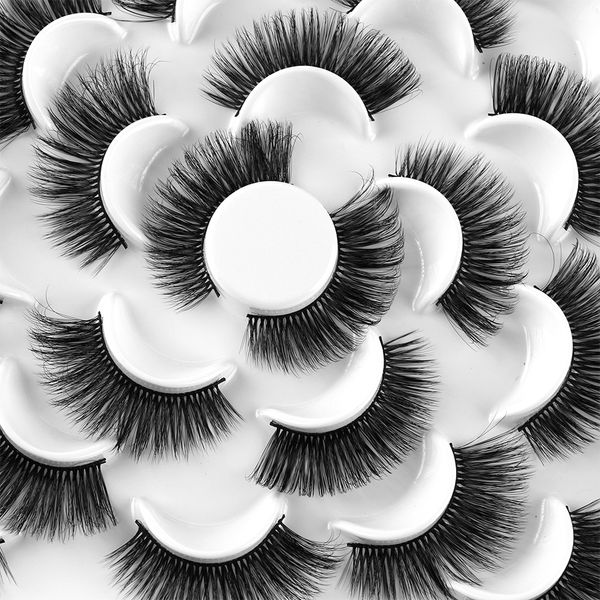 10 pairs 3d mink hair false eyelashes thick natural long fluffy fake lashes handmade wispy eyelashes extension makeup tools
10 pairs 3d mink hair false eyelashes thick natural long fluffy fake lashes handmade wispy eyelashes extension makeup tools