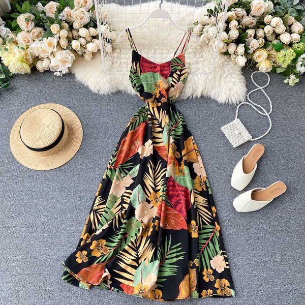 boho 2020 slim floral print summer midi long dress party spaghetti strap backless casual women beach holiday tunic dress, Black;gray
boho 2020 slim floral print summer midi long dress party spaghetti strap backless casual women beach holiday tunic dress, Black;gray