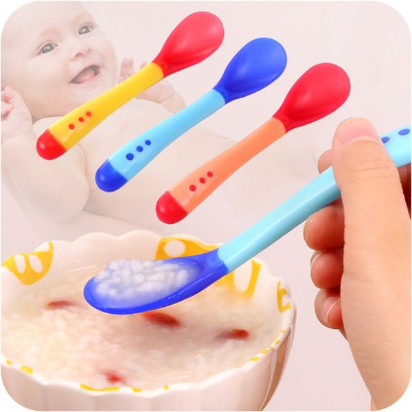 3/1pcs infant feeding spoon heat sensing thermal baby weaning silicone head tableware baby feeding spoons 3 colors wholesale
3/1pcs infant feeding spoon heat sensing thermal baby weaning silicone head tableware baby feeding spoons 3 colors wholesale