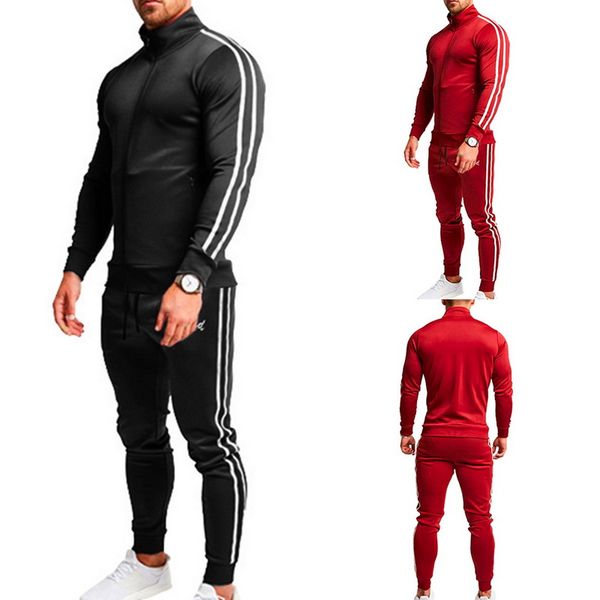 gym running 2 pieces set sportswear tracksuit autumn sweatshirt+pants sets ropa deportiva hombre jogging suits for men, Black;blue
gym running 2 pieces set sportswear tracksuit autumn sweatshirt+pants sets ropa deportiva hombre jogging suits for men, Black;blue