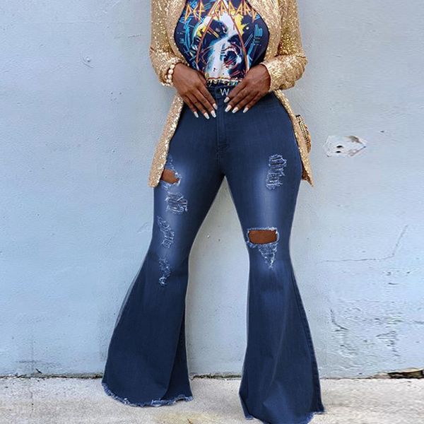 women bell bottom jeans pants high waist stretchy knee ripped denim trousers nyz shop, Blue
women bell bottom jeans pants high waist stretchy knee ripped denim trousers nyz shop, Blue