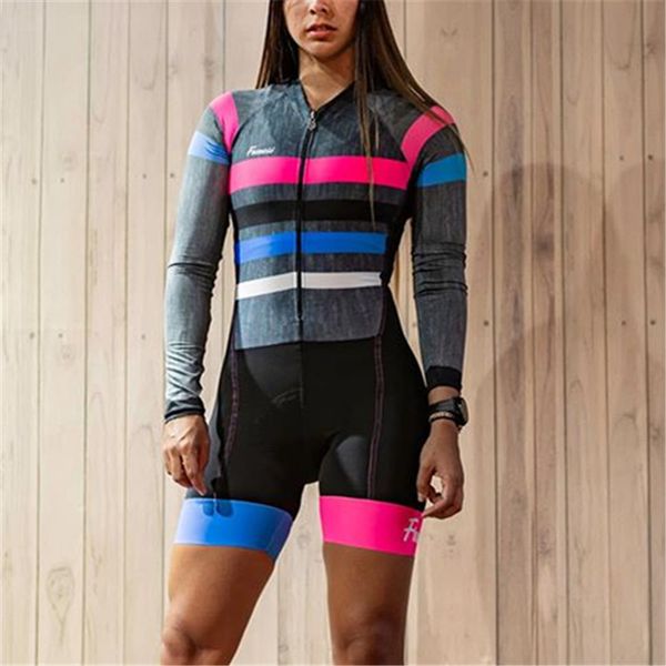 frenesi triathlon new long sleeve cycling skinsuit ropa ciclismo maillot bike uniforme mujer triathlon suit speedsuit swimwear, Black;blue
frenesi triathlon new long sleeve cycling skinsuit ropa ciclismo maillot bike uniforme mujer triathlon suit speedsuit swimwear, Black;blue