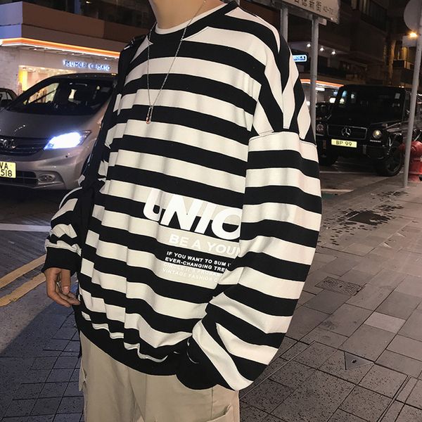 black white stripes men hoodies loose japanese students autumn hip hop fashion streetwear kanye thin long men hoodies letters
black white stripes men hoodies loose japanese students autumn hip hop fashion streetwear kanye thin long men hoodies letters