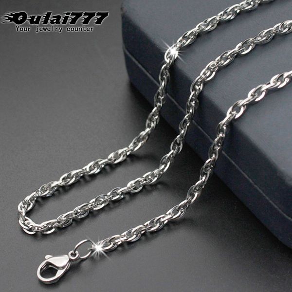 oulai777women necklace stainless steel simple silver chain necklaces gifts for accessories fashion jewelry 2019 long on the neck
oulai777women necklace stainless steel simple silver chain necklaces gifts for accessories fashion jewelry 2019 long on the neck
