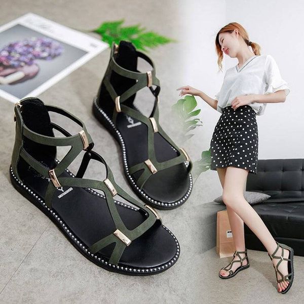 sandal women's summer 2019 new korean version of the flat bottom leisure non-slip junior high school student shoes luomaxie girl, Black
sandal women's summer 2019 new korean version of the flat bottom leisure non-slip junior high school student shoes luomaxie girl, Black