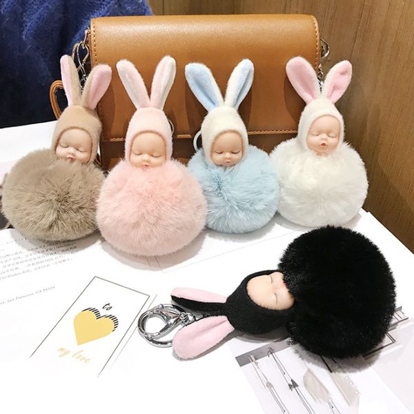 rabbit ear fur fluffy ball dolls sleeping baby doll plush toys kids gilr keychain key ring women bag pendant pom pom key pendant
rabbit ear fur fluffy ball dolls sleeping baby doll plush toys kids gilr keychain key ring women bag pendant pom pom key pendant