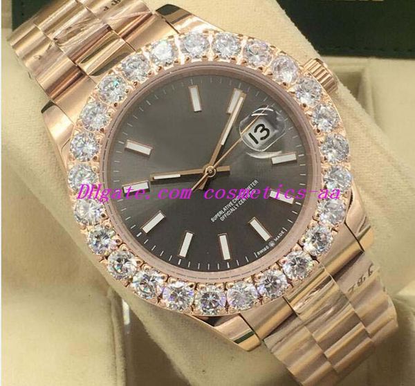 luxury watch 2 style new bigger diamond watch 18k rose gold 43mm roman dial automatic fashion men's watches wristwatch
luxury watch 2 style new bigger diamond watch 18k rose gold 43mm roman dial automatic fashion men's watches wristwatch