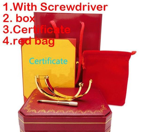 Titanium teel love bracelet ilver ro e gold bangle women men crew crewdriver bracelet couple jewelry with original box et
Titanium teel love bracelet ilver ro e gold bangle women men crew crewdriver bracelet couple jewelry with original box et