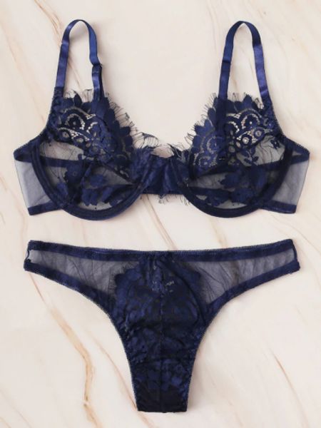 bras sets women lace bralette set lingerie ladies bra and panties brief 2pcs 2021 arrivals s-xl, Red;black