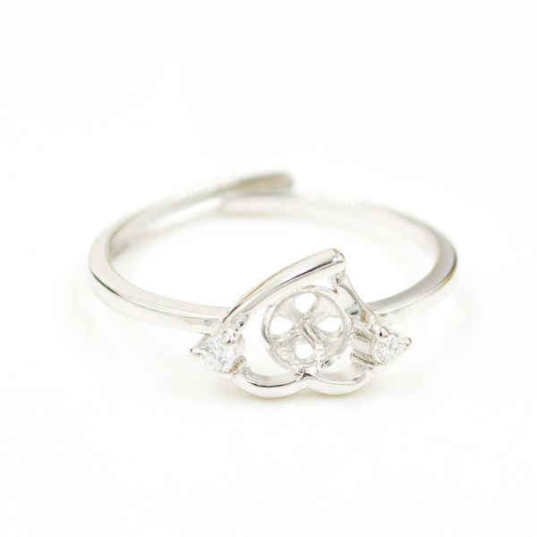 wholesale s925 sterling silver ring mountings exquisite love design for women pearl jewelry diy adjustable opening, Slivery;crystal
wholesale s925 sterling silver ring mountings exquisite love design for women pearl jewelry diy adjustable opening, Slivery;crystal