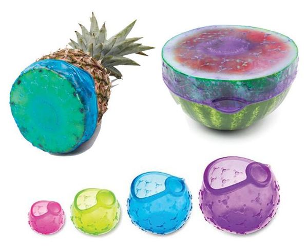 round vegetable fruit storage covers reusable function silicone lid food wraps seal spherical elastic cover blubber 4pcs/set
round vegetable fruit storage covers reusable function silicone lid food wraps seal spherical elastic cover blubber 4pcs/set