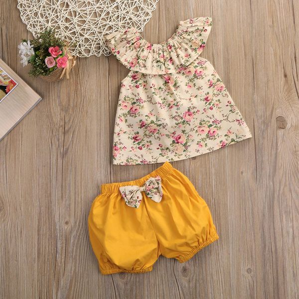 toddler kids girl floral sleeveless +bow shorts pants outfits clothes set clothes for newborn girls brand children suit, White
toddler kids girl floral sleeveless +bow shorts pants outfits clothes set clothes for newborn girls brand children suit, White