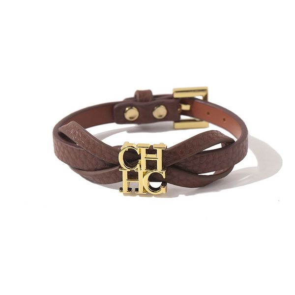 the new butterfly knot leather bracelet is suitable for women's ch letter bracelet jewelry, Golden;silver
the new butterfly knot leather bracelet is suitable for women's ch letter bracelet jewelry, Golden;silver