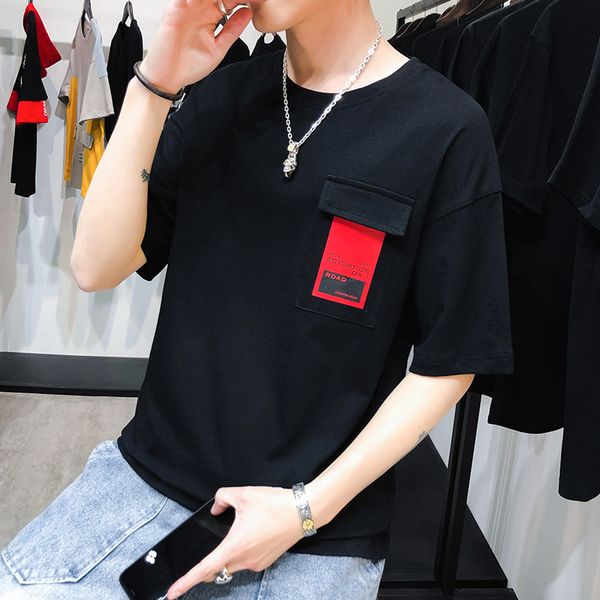 t-shirt men's short sleeve summer new style men's short-sleeved t-shirt korean-style casual pure cotton teenager round neckline, White;black
t-shirt men's short sleeve summer new style men's short-sleeved t-shirt korean-style casual pure cotton teenager round neckline, White;black