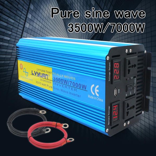 7000w ес/универсальный двойной разъем светодиодный дисплей 3.1 usb-устройство чистая синусоида dc 12 в в переменное 220 в-240 в инвертор (си
7000w ес/универсальный двойной разъем светодиодный дисплей 3.1 usb-устройство чистая синусоида dc 12 в в переменное 220 в-240 в инвертор (си