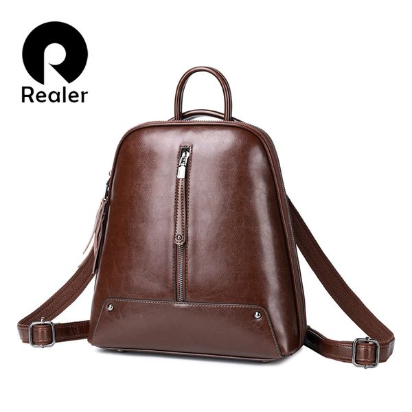 realer women backpack school bags for teenager girls leather vintage school backpack large capacity mochila shoulder bags 2019
realer women backpack school bags for teenager girls leather vintage school backpack large capacity mochila shoulder bags 2019