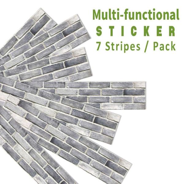 7 pcs/set 3d rock grey brick pattern wall decals stickers self-adhesive waterproof panels wallpaper 21*100cm/ 8.27*39.37in
7 pcs/set 3d rock grey brick pattern wall decals stickers self-adhesive waterproof panels wallpaper 21*100cm/ 8.27*39.37in