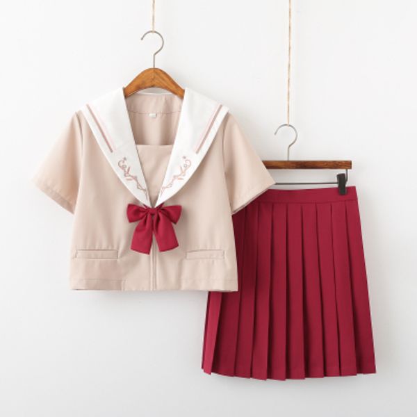 school jk uniform skirt kawaii pleated skirt girls school clothes suit sailor suit dress college style long short sleeve, White
school jk uniform skirt kawaii pleated skirt girls school clothes suit sailor suit dress college style long short sleeve, White