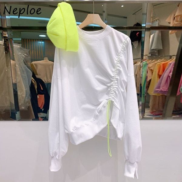 neploe korean style 2020 new arrival hoodies o neck long sleeve drawstring lacing sweatshirt casual fashion loose ladies top, Black
neploe korean style 2020 new arrival hoodies o neck long sleeve drawstring lacing sweatshirt casual fashion loose ladies top, Black