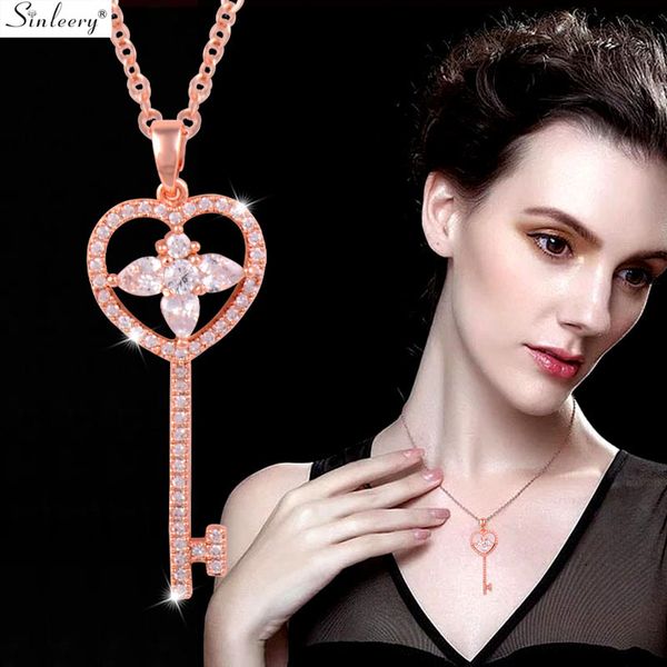 sinleery shining key petal pendant necklace rose gold silver color chain cubic zirconia choker necklace women jewelry xl512 ssh
sinleery shining key petal pendant necklace rose gold silver color chain cubic zirconia choker necklace women jewelry xl512 ssh