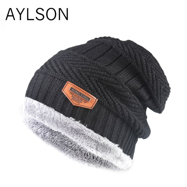 2019 новый осень зима горох шляпа помпон мужчины теплые женщины вязать хлопок утолщенные холодная шляпа мода безупречный писсуары мягкий мат, Blue;gray