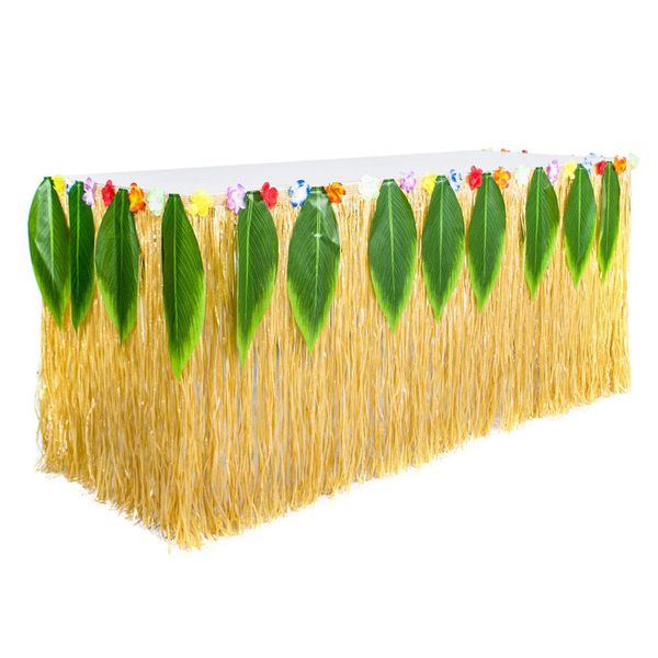 adeeing 2.75x0.75m fashion hawaiian picnic leaves table skirt for party decoration
adeeing 2.75x0.75m fashion hawaiian picnic leaves table skirt for party decoration