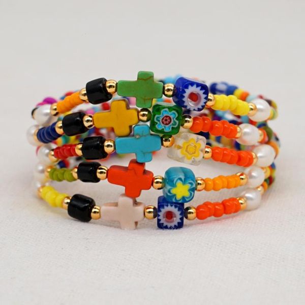 cross bracelets for women friends gifts simple colorful miyuki pearl ethnic style seed beads bracelets boho handmade jewelry new, Black
cross bracelets for women friends gifts simple colorful miyuki pearl ethnic style seed beads bracelets boho handmade jewelry new, Black